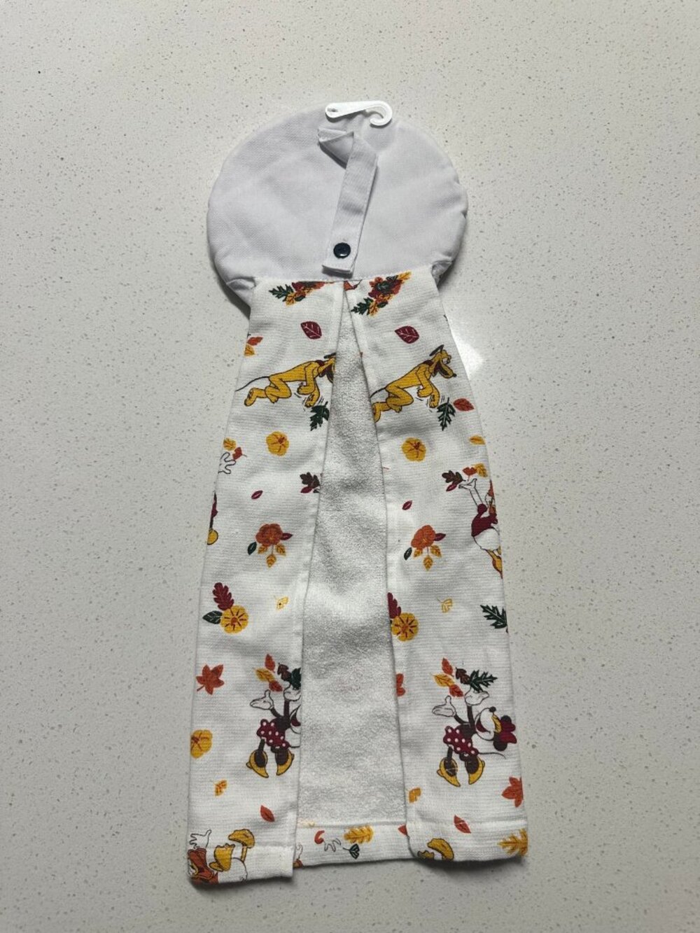 Disney Mickey Minnie I'm Thankful for Friends Fall Hanging Kitchen Towel NWT